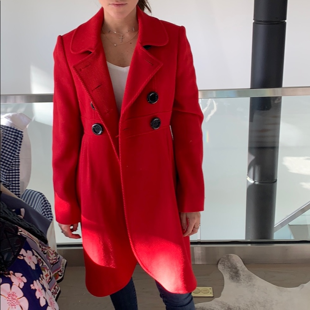 Kate Spade Red Coat Size 8